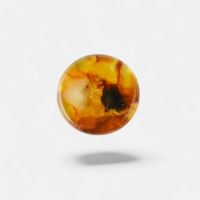 Pressed modified amber cabochon J..