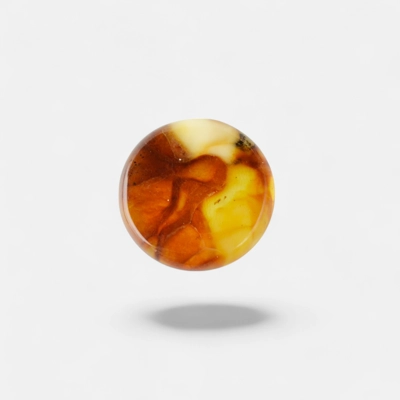 Baltic amber cabochon with pressed amber RR14 Baltic amber cabochon with pressed amber RR14
