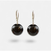 Pressed amber earrings for women ..