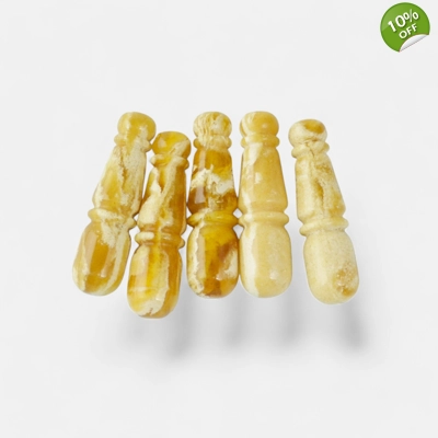 Pressed amber minarets for rosary MIN12 Pressed amber minarets for rosary MIN12