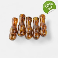 Pressed amber minaret for rosary ..