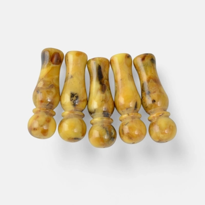 Pressed Baltic amber minarets for rosary MIN18 Pressed Baltic amber minarets for rosary MIN18
