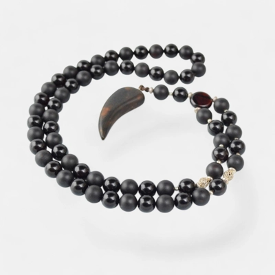 Pressed amber necklace for men MH01 Pressed amber necklace for men MH01