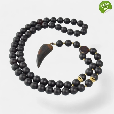 Pressed Baltic amber necklace for men gift idea MH09 Pressed Baltic amber necklace for men gift idea MH09