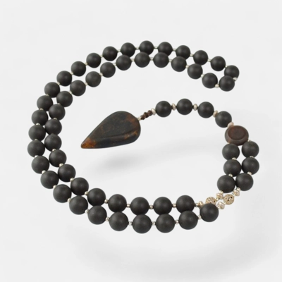 Men's gift idea with pressed amber necklace MH13 Men's gift idea with pressed amber necklace MH13