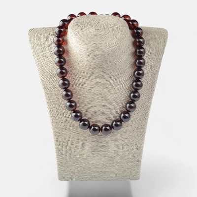Pressed adults amber necklace 15 mm N030 Pressed adults amber necklace 15 mm N030