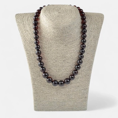 Pressed amber necklace 10 to 13mm size for women N043 Pressed amber necklace 10 to 13mm size for women N043