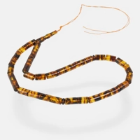 Pressed amber rosary green tesbih..