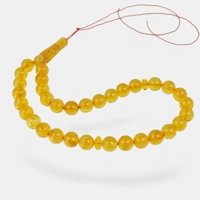 Pressed Amber Rosary Embrace Calm..