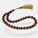 Pressed amber rosary - elegant touch to the trad..