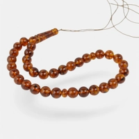 Amber Prayer Beads: Pressed Rosar..