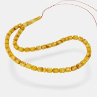 Pressed Amber 45 Prayer Beads: Te..