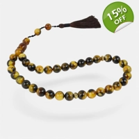 Pressed amber rosary tesbih green..