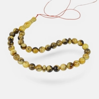 Pressed amber tesbih rosary Ramad..