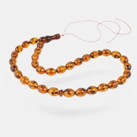 Pressed amber rosary kehribar tes..