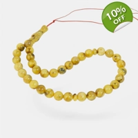 Pressed amber tesbih rosary Praye..