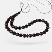 Pressed Amber Rosary – Black Cher..