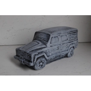 Handcrafted Cast Stone 4x4 SUV Car Garden Ornament 20cm long