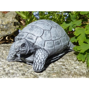 Tortoise Garden Ornament Highly Detailed Handcrafted Cast Stone 18cm long