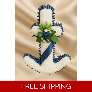 Navy Blue Anchor Funera..