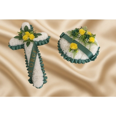 Green and Yellow Cross of Comfort and Respect