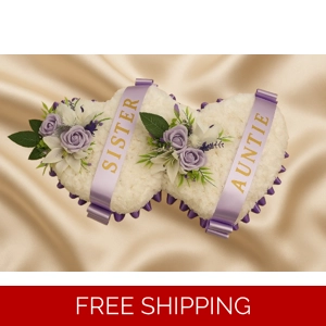 Double full Lilac heart