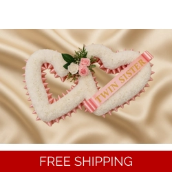 Double candy pink open heart