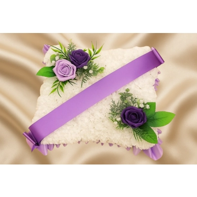 Cushion in Purple and Lilac