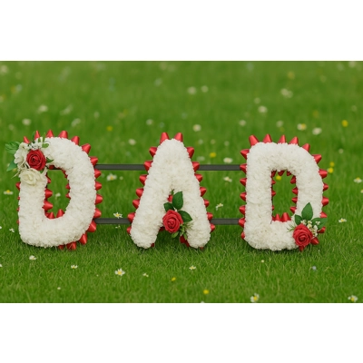 DAD” Funeral Tribute with Frame