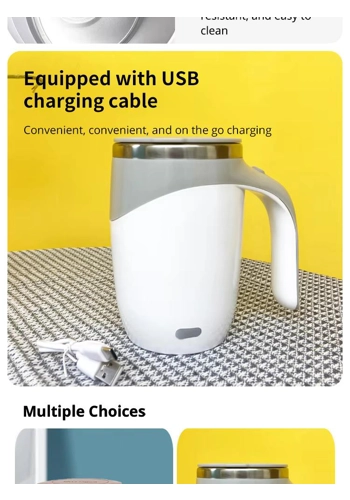 Automatic Stirring Cup Mug Rechargeable Portable Coffee