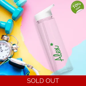 Personalised Green Star Water Bottle with Name – 750ml BPA‑Free