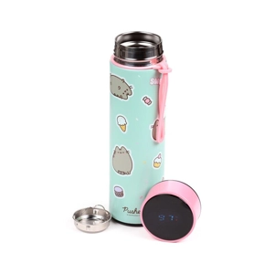Reusable Insulated Drinks Bottle with Digital Thermometer 450ml – Pusheen the Cat Sweets