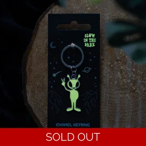 Glow in the Dark Alien Keyring