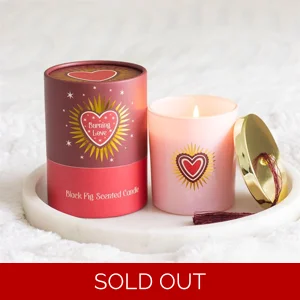 Burning Love Black Fig Scented Candle Valentine Gift
