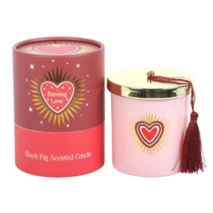 Burning Love Black Fig Scented Candle Valentine Gift