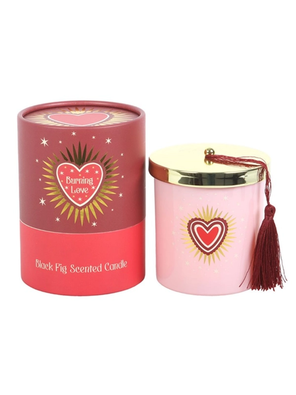 Burning Love Black Fig Scented Candle Valentine Gift