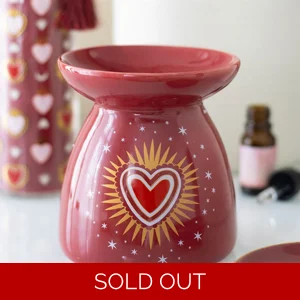 Sacred Heart Ceramic Oil Burner for Tealights