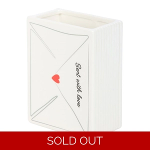 Love Letter Ceramic Flower Vase for Valentine’s Day and Thoughtful Gifts