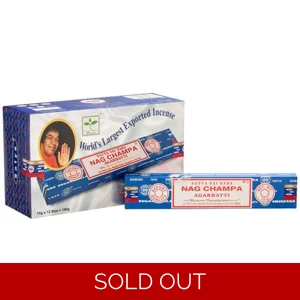 Satya Nag Champa Incense Sticks Set of 12 Packs