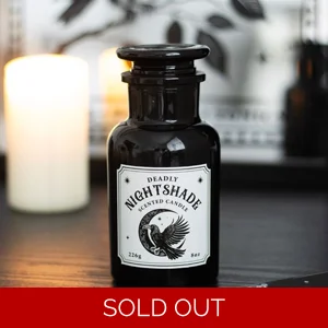 Mystic Raven Apothecary Candle – Deadly Nightshade Scent