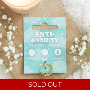 Anti Anxiety Spinner Ring for Stress Relief – Adjustable Fidget Ring