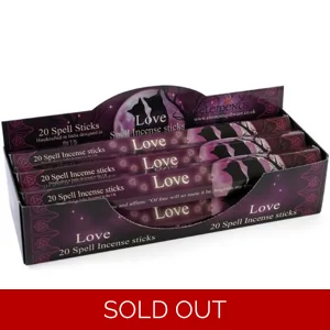 Lisa Parker Love Spell Incense Sticks – Set of 6 Packs, Floral and Herbal Fragrance