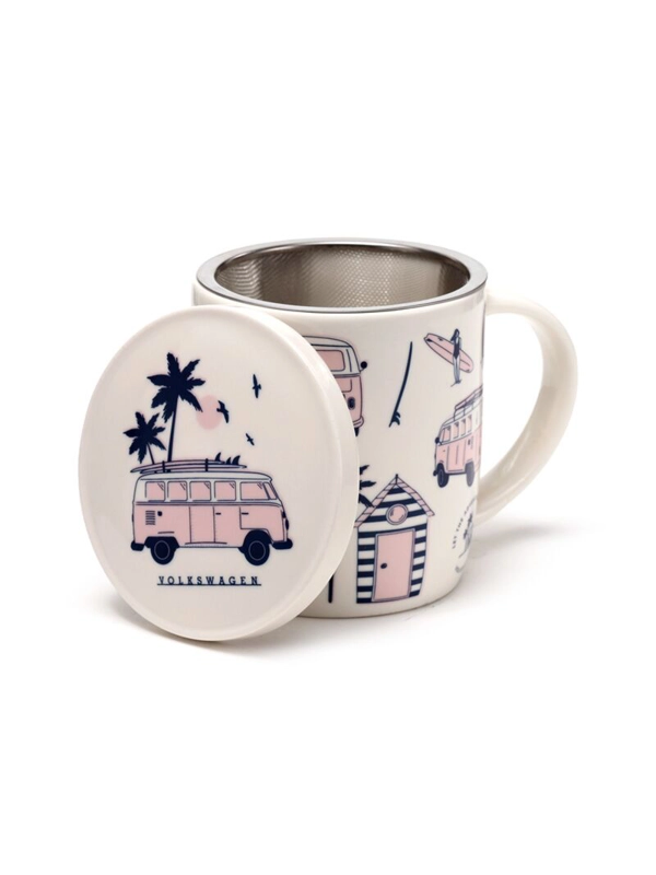 Porcelain Mug and Infuser Set 350ml – Volkswagen VW T1 Camper Bus Explore More