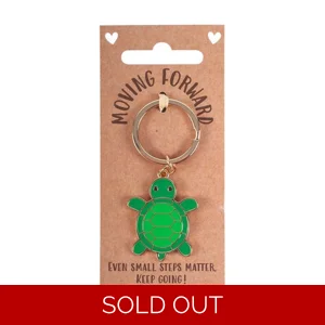 Moving Forward Turtle Enamel Keyring