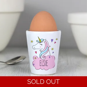 Personalised Unicorn Egg Cup