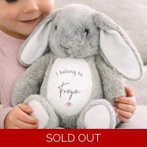 Personalised Bunny with Name – I Belong To Soft Toy Gift