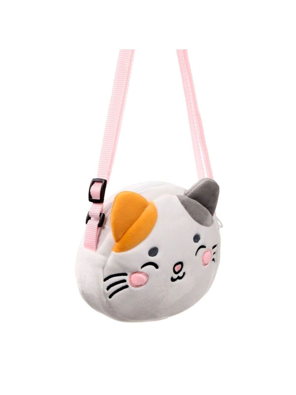 Kids Plush Cat Crossbody Bag Small Soft Shoulder Bag for Children – Adoramals Lola the Cat
