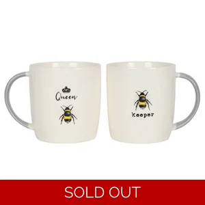 Queen Bee and Bee Keeper Mug Set