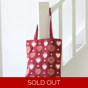 Sacred Heart Print Tote Bag