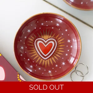 Sacred Heart Ceramic Trinket Dish